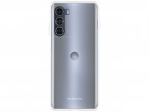 Just in Case Crystal Clear TPU Case - Motorola Moto G200 5G hoesje