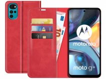 Just in Case Slim BookCase Rood - Motorola Moto G22 hoesje