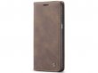 CaseMe Vintage BookCase Coffee - Motorola Moto G31/G41 hoesje