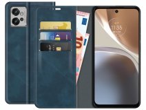 Just in Case Slim Wallet Case Blauw - Motorola Moto G32 hoesje