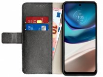 Just in Case Wallet Case Zwart - Motorola Moto G42 hoesje