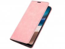 Just in Case Slim Wallet Case Roze - Motorola Moto G42 hoesje
