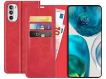 Just in Case Slim Wallet Case Rood - Motorola Moto G52 hoesje
