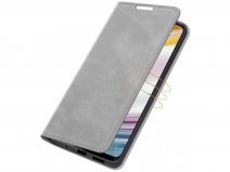 Just in Case Slim BookCase Grijs - Motorola Moto G60 hoesje