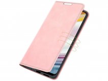 Just in Case Slim BookCase Roze - Motorola Moto G60 hoesje