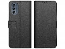 Just in Case Card Wallet Case Zwart - Motorola Moto G62 hoesje