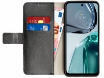 Just in Case Card Wallet Case Zwart - Motorola Moto G62 hoesje