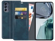 Just in Case Slim Wallet Case Blauw - Motorola Moto G62 hoesje