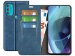 Just in Case Slim BookCase Blauw - Motorola Moto G71 5G hoesje