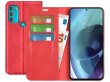 Just in Case Slim BookCase Rood - Motorola Moto G71 5G hoesje