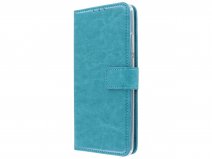 Bookcase Mapje Turquoise - Motorola Moto G8 Power hoesje