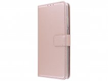 Bookcase Mapje Rosé Goud - Motorola Moto G8 Power Lite hoesje