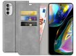 Just in Case Slim Wallet Case Grijs - Motorola Moto G82 hoesje
