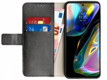 Just in Case Wallet Case Zwart - Motorola Moto G82 hoesje