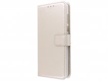 Bookcase Mapje Goud - Motorola One Macro hoesje