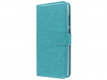 Book Case Wallet Turquoise - Motorola Moto G7 Plus hoesje