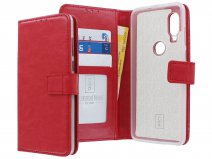 Book Case Wallet Mapje Rood - Motorola One Vision hoesje
