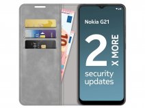 Just in Case Slim Wallet Case Grijs - Nokia G11/G21 hoesje