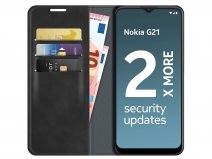Just in Case Slim Wallet Case Zwart - Nokia G11/G21 hoesje