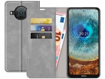 Just in Case Magnetic BookCase Grijs - Nokia X10/X20 hoesje