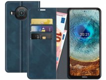 Just in Case Magnetic BookCase Blauw - Nokia X10/X20 hoesje