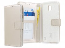 Book Case Wallet Mapje Goud - Nokia 1 Plus hoesje
