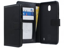 Book Case Wallet Mapje Zwart - Nokia 1 Plus hoesje