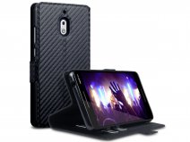 CaseBoutique SlimFit Bookcase Carbon - Nokia 2.1 hoesje