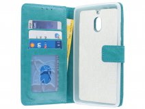 Bookcase Wallet Turquoise - Nokia 2.1 hoesje