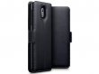 CaseBoutique SlimFit Zwart Leer - Nokia 3.1 hoesje