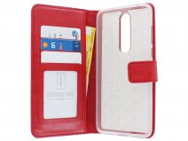 Book Case Mapje Rood - Nokia 3.1 Plus hoesje