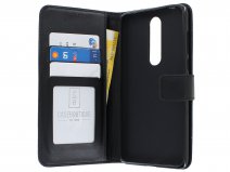 Book Case Mapje Zwart - Nokia 3.1 Plus hoesje
