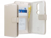 Book Case Wallet Mapje Goud - Nokia 4.2 hoesje