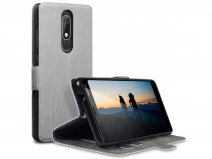 CaseBoutique SlimFit Bookcase Grijs - Nokia 5.1 hoesje