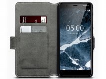 CaseBoutique SlimFit Bookcase Zwart - Nokia 5.1 hoesje