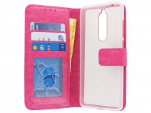 Bookcase Wallet Roze - Nokia 5.1 hoesje