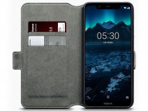CaseBoutique Slim Wallet Case Grijs - Nokia 5.1 Plus hoesje