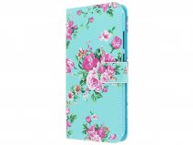 Bloemenprint Bookcase Mapje - Nokia 8.1 hoesje