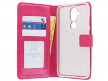 Bookcase Wallet Mapje Roze - Nokia 8.1 hoesje