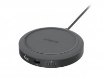 Mophie Wireless Charging Hub - Draadloze Oplader met 3 USB Poorten