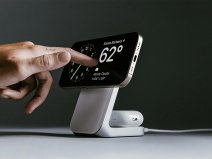 Nomad Stand One 2-in-1 MagSafe Qi2 25W Charger Silver - Verzwaarde Draadloze Oplader