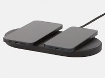 Oakywood Dual Slim Charging Pad Black - Draadloze Oplader van Hout