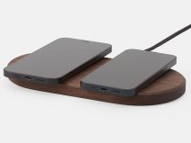 Oakywood Dual Slim Charging Pad Walnut - Draadloze Oplader van Hout