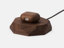 Oakywood Geometric Charging Pad Walnut - Draadloze Oplader van Hout