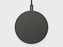 Oakywood Slim Charging Pad Black - Draadloze Oplader van Hout