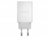 Nomad 40W GaN Slim Wall Charger USB-C Adapter Oplader - Wit