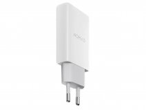 Nomad 40W GaN Slim Wall Charger USB-C Adapter Oplader - Wit