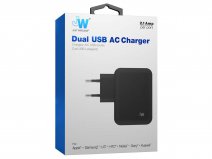 Just Wireless 4.2A Dual USB Oplader Universeel