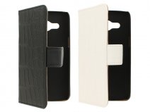 Croco Book Case Hoesje voor Samsung Galaxy Core 2