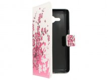 Samsung Galaxy Core 2 Wallet Case Hoesje - Blossom Design